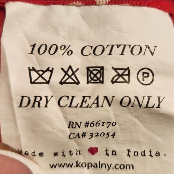 🅢🅐🅛🅔 Anthropologie Kopal Red Top Luma Peasant Blouse Medium - Picture 6 of 7